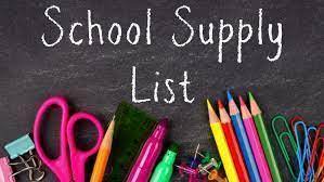 School Supply List 2023-24